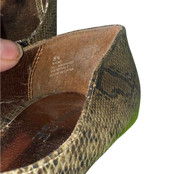 Rampage metallic snakeskin heels size 8.5 - Picture 5 of 11